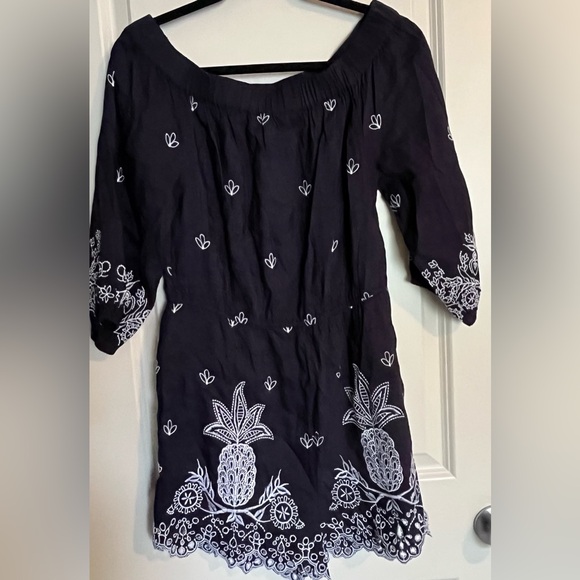 Farm Rio Jackie Embroidered Shorts Romper Size Small - Picture 4 of 14